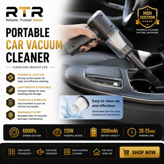 Portable Car Vacuum Cleaner 9000Pa