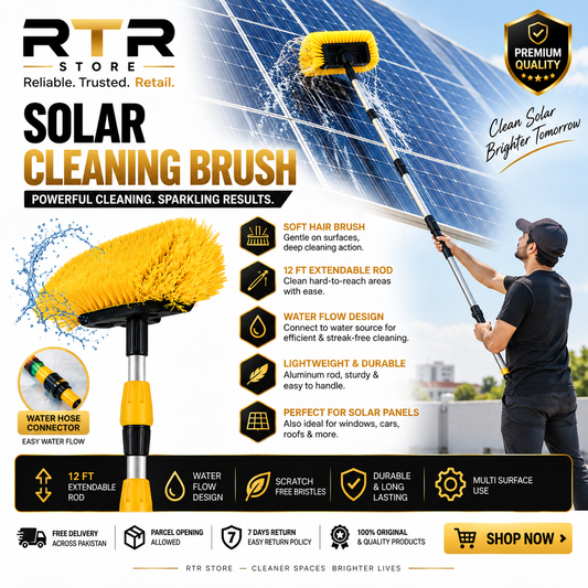 Solar Cleaning Brush Aluminum