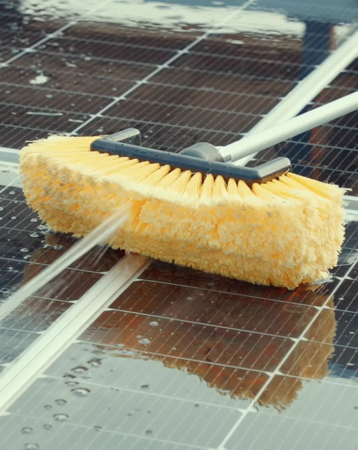 Solar Cleaning Brush Aluminum