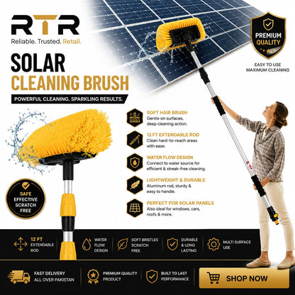 Solar Cleaning Brush Aluminum