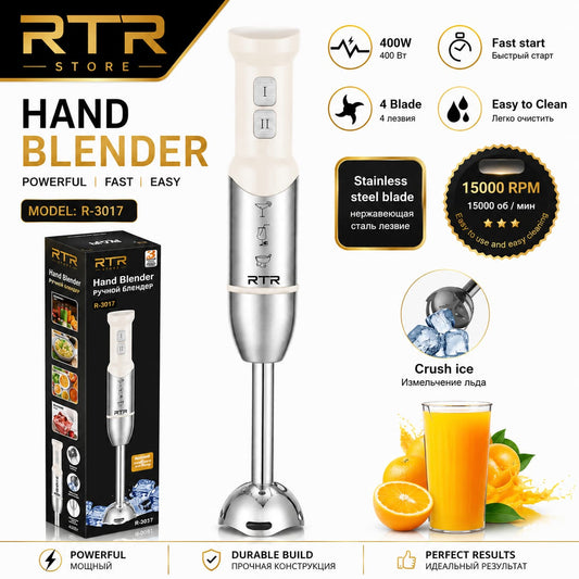 RAF R-3017 Hand Blender 400W – 4 Blade