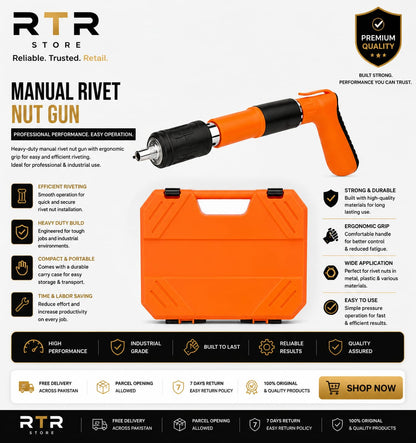 Manual Mini Nail Gun for Cement Wall | Low Noise Air Nailer Tool | Lightweight Wall Nail Machine | 10 PCS Nails
